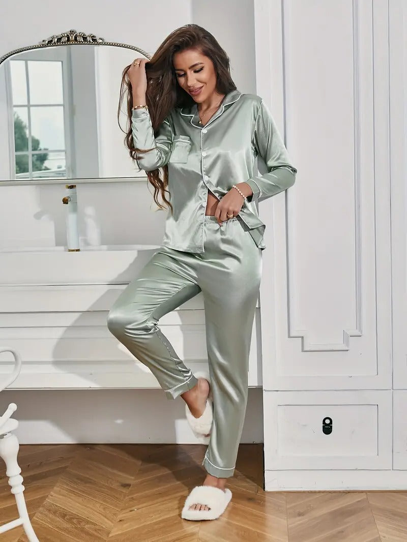 Conjunto de Pijama Feminino de Alta Qualidade