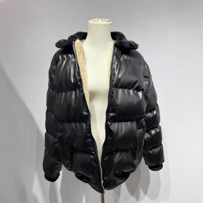 Winter Jacket Puffer High Collar Wind Blocking Outerwear