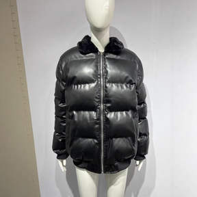 Winter Jacket Puffer High Collar Wind Blocking Outerwear