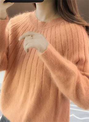 Suéter de Tricô de Cashmere Macio para Mulheres - Quente e Luxuoso