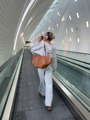 Vintage women's tote bag | Spacious shoulder bag