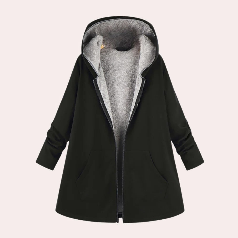 Women's Casual Warm Hooded Jacket