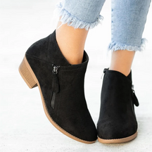 Botas ortopédicas de couro femininas