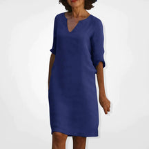 Vestido de verão com decote em V