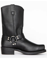 Men's Black Harness Boot - 11 Inch Tall
