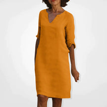 Vestido de verão com decote em V