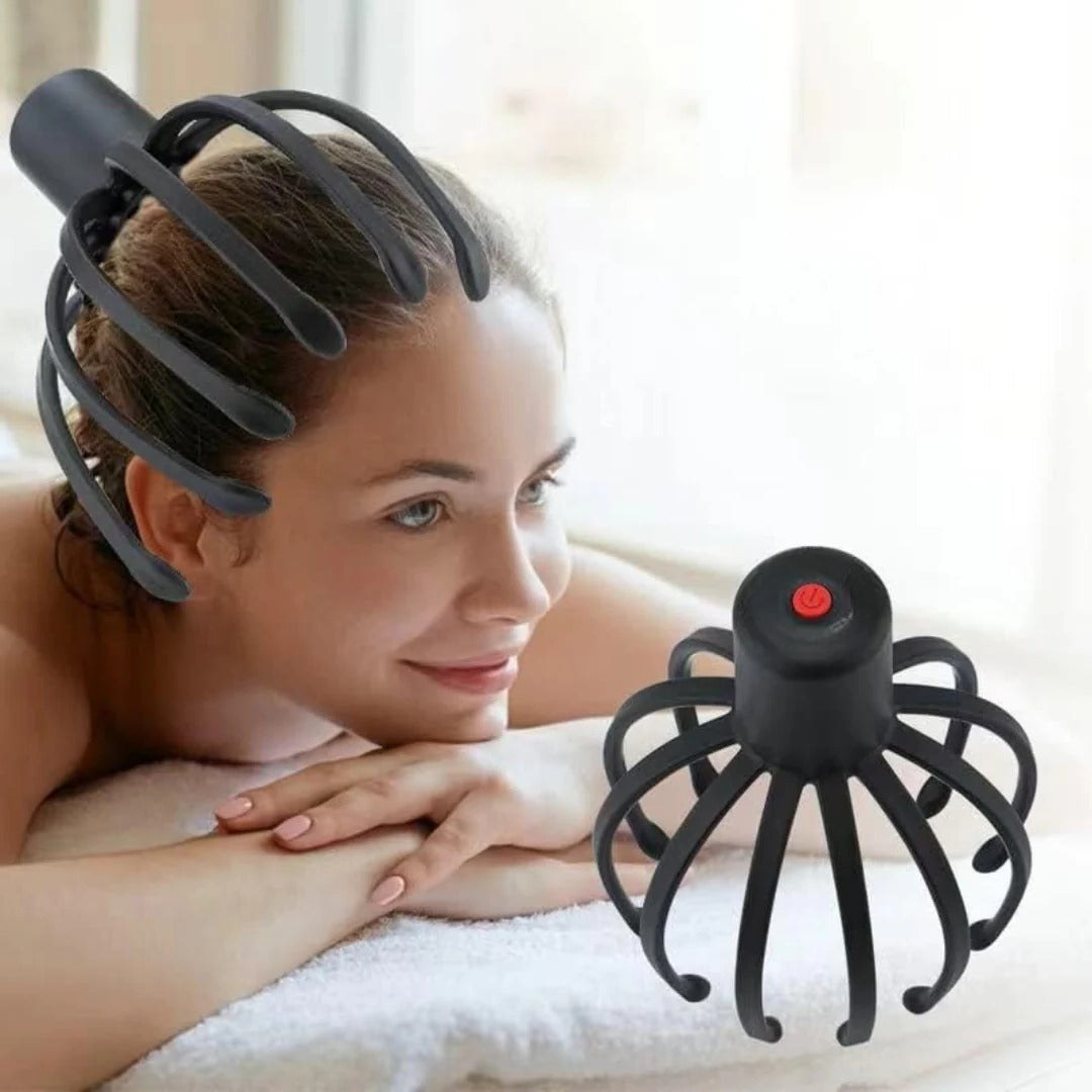 Electric Octopus Head Massager - Relaxing Scalp & Stress Relief Device