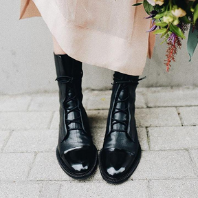 Vintage Heeled Ankle Boots For Women