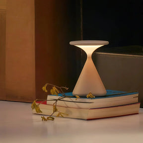 Luminária de Mesa Sem Fio Aurora | Design de Ampulheta