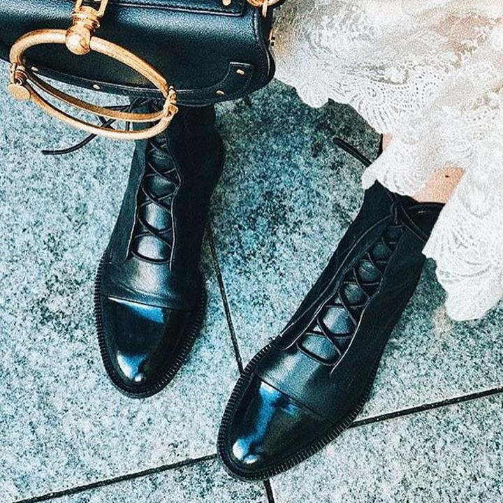 Vintage Heeled Ankle Boots For Women