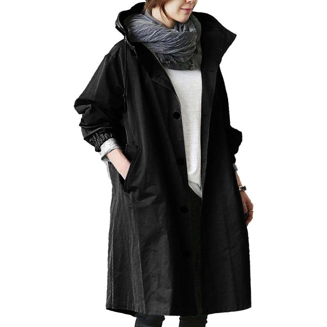 Women's Long Waterproof Raincoat