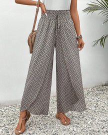 Women's Trousers With Geometric Print