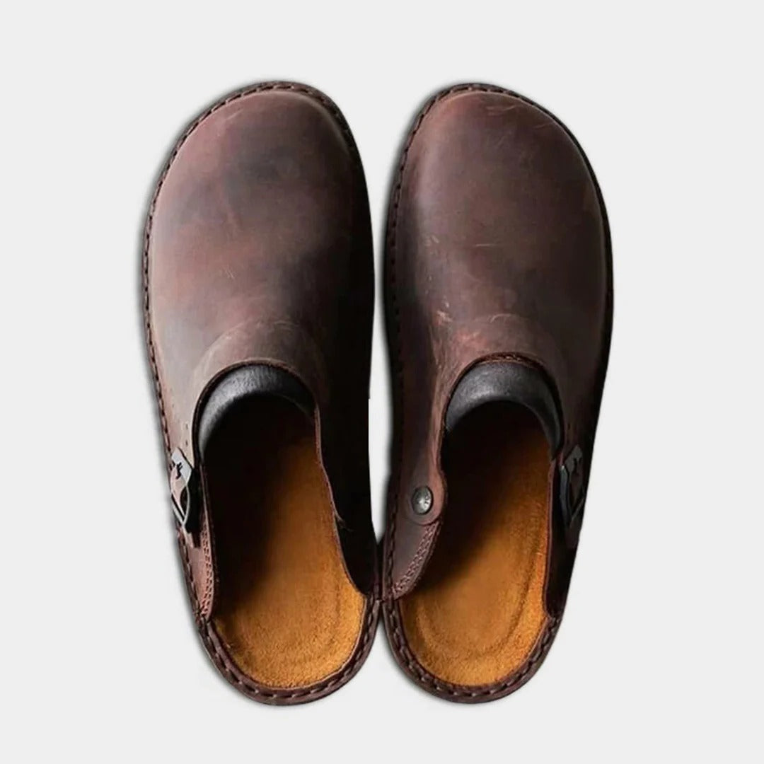 Men's Leather Slippers