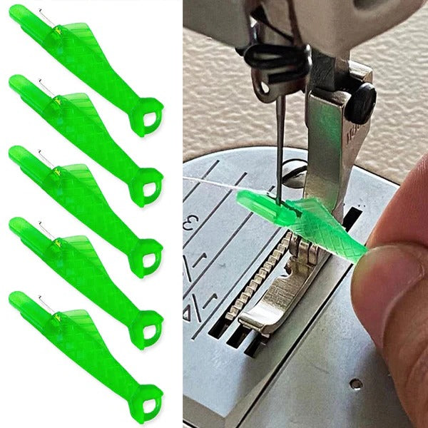 Passador de Linha Fácil - Passador de Linha para Máquina de Costura Tipo Peixe