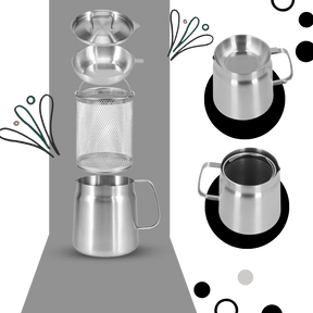 2-in-1 Stainless Steel Deep Frying Pot