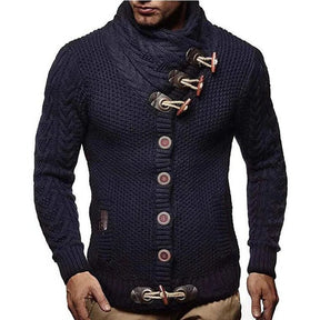 Knitted Sweater With Toggle Closure