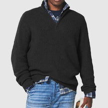 Suéter Business Casual com Zíper