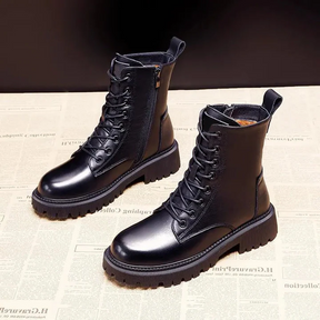 Botas de inverno de couro