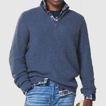 Suéter Business Casual com Zíper