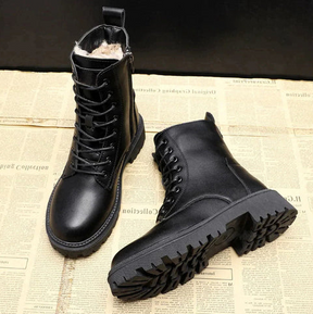 Botas de inverno de couro