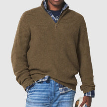 Suéter Business Casual com Zíper