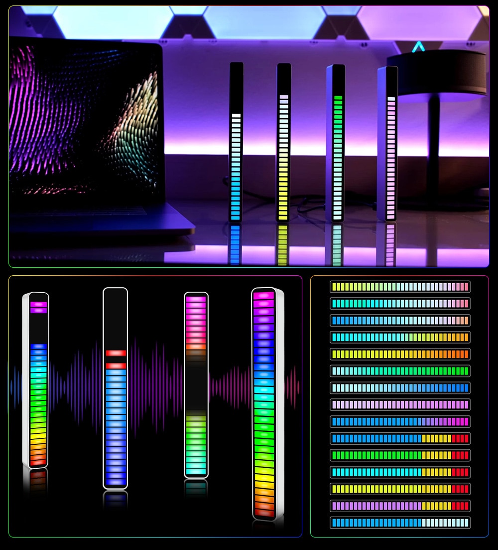 Barra de Luz LED com Ritmo