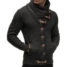 Knitted Sweater With Toggle Closure