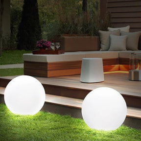 Luminária Globo para Áreas Externas - Sem fio, à prova de intempéries, esfera de LED com 16 cores