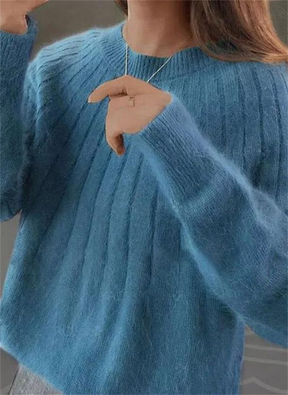 Suéter de Tricô de Cashmere Macio para Mulheres - Quente e Luxuoso