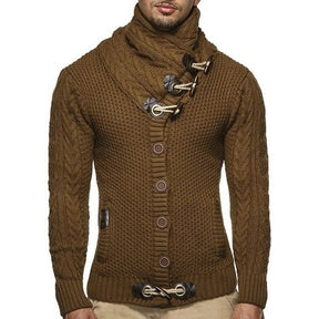 Knitted Sweater With Toggle Closure
