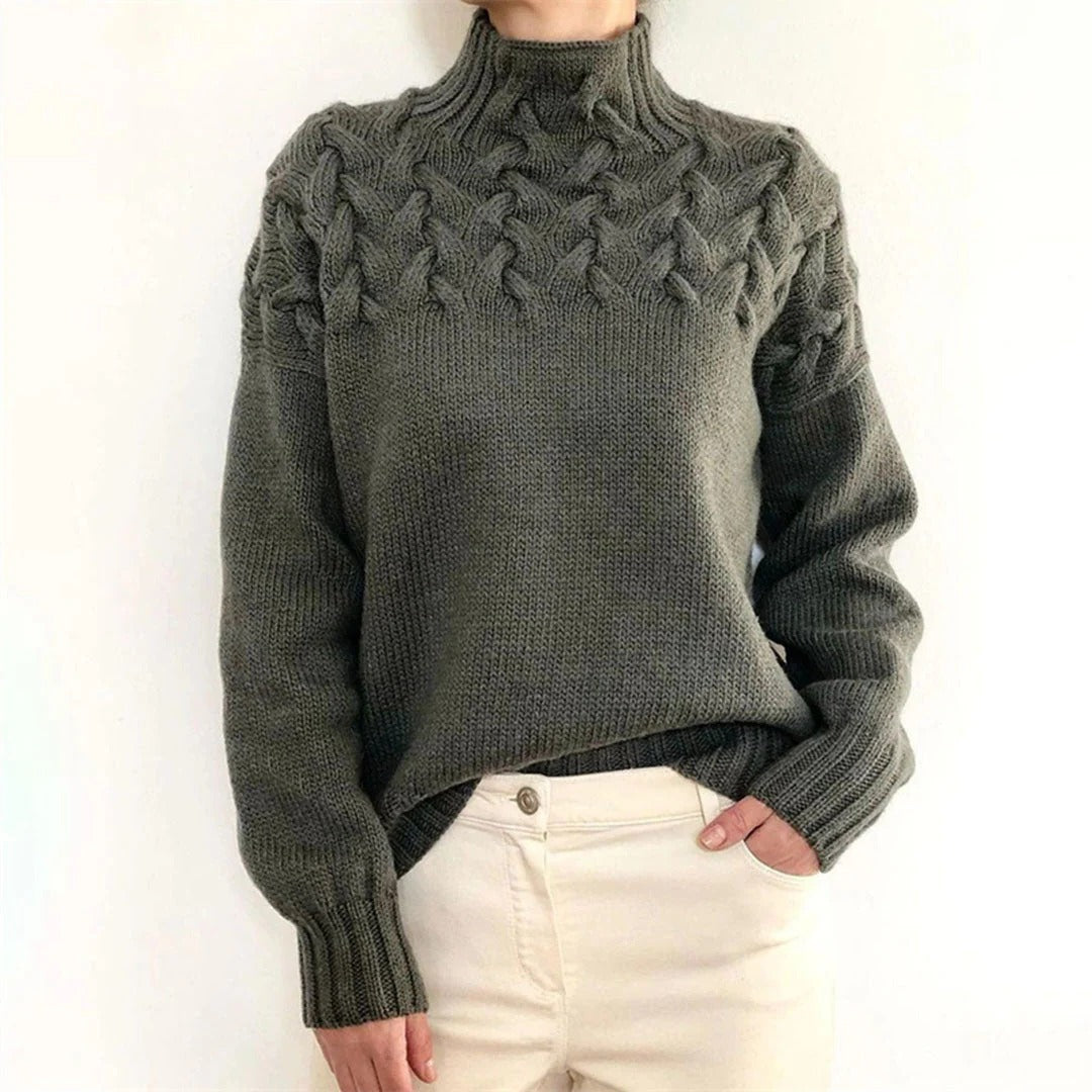 Women's Knitted Turtleneck Sweater