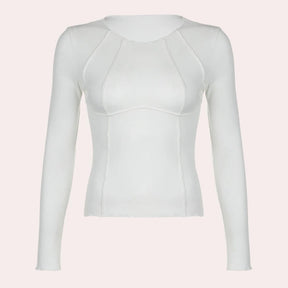 Simple Long Sleeve Women's Top