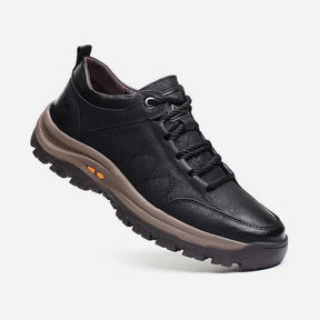Tênis Masculino Casual com Costura Manual, Suporte de Arco e Solado Antiderrapante Respirável