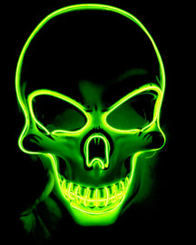 Multicolor LED Skeleton Costume Mask