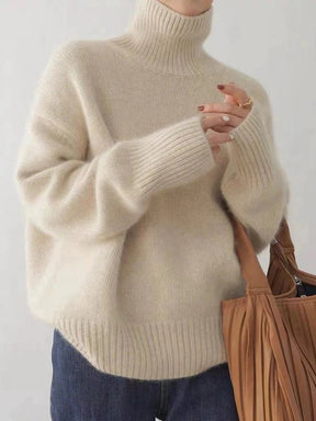 Warm and Comfortable Merino Wool Turtleneck Sweater