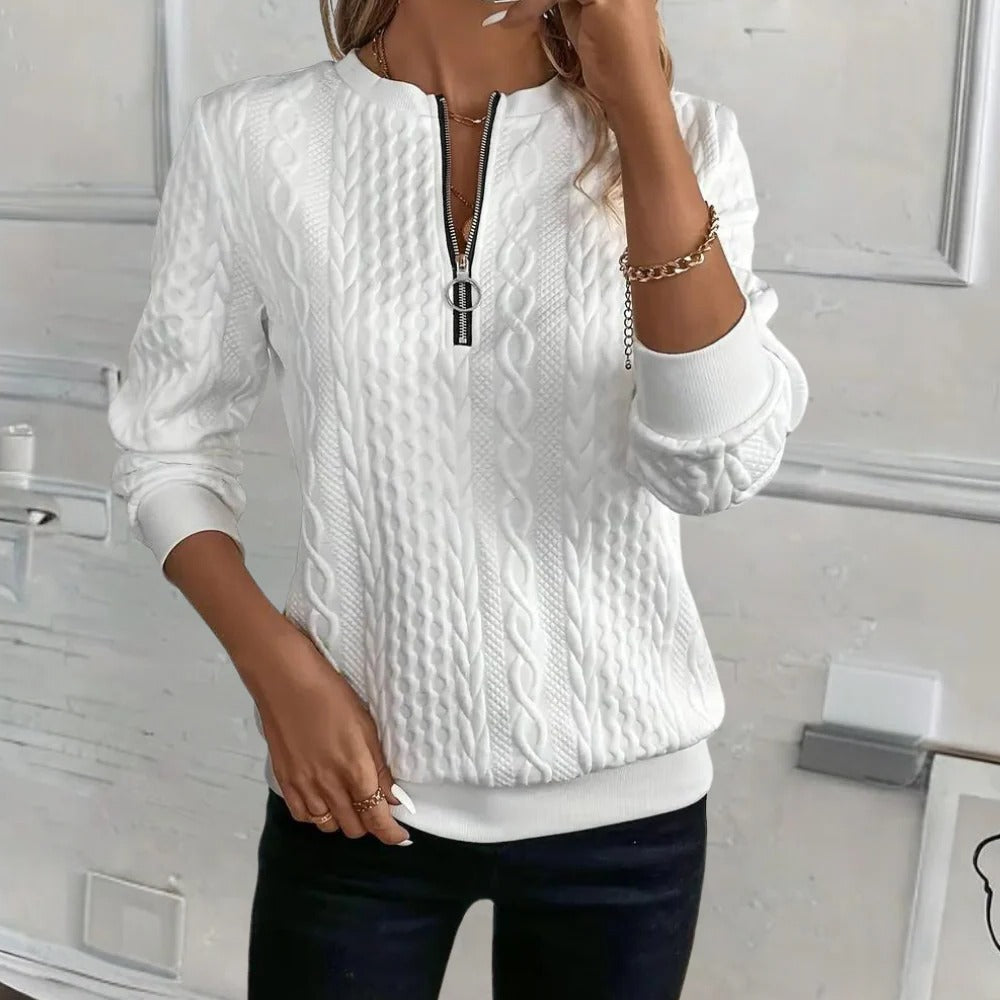 Soft and Casual Textured Sweater For Women