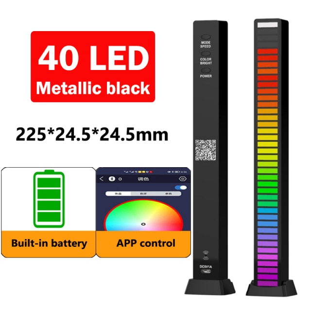 Barra de Luz LED com Ritmo