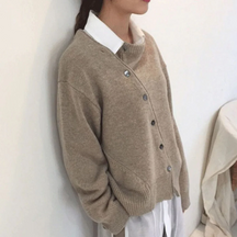 Cashmere Jacket With Button Details