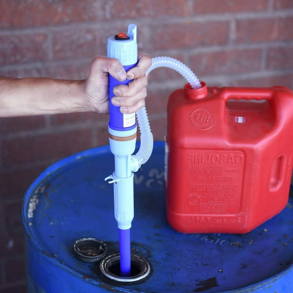 Bomba de Transferência de Líquido Elétrica e Sifão - Bomba Manual Elétrica, Bomba de Sifão a Bateria para Gasolina, Combustível, Diesel, Água