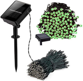 17-Meter String of 100 Led Solar-Powered Fairy Lights