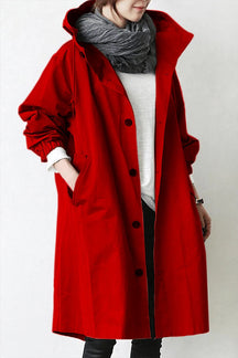 Trench Coat Impermeável com Capuz