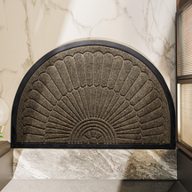 Door Mat Non Slip Rubber Semi Circular Entryway Mat