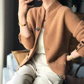 Thick Wool Sweater Jacket For Cold Winter Weather