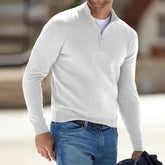 Men's Cashmere Zipper Basic Sweater