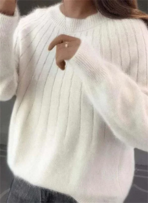 Suéter de Tricô de Cashmere Macio para Mulheres - Quente e Luxuoso