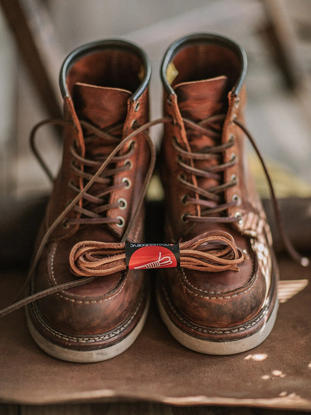 Men's Full Grain Leather Moccasin Toe Work Boots