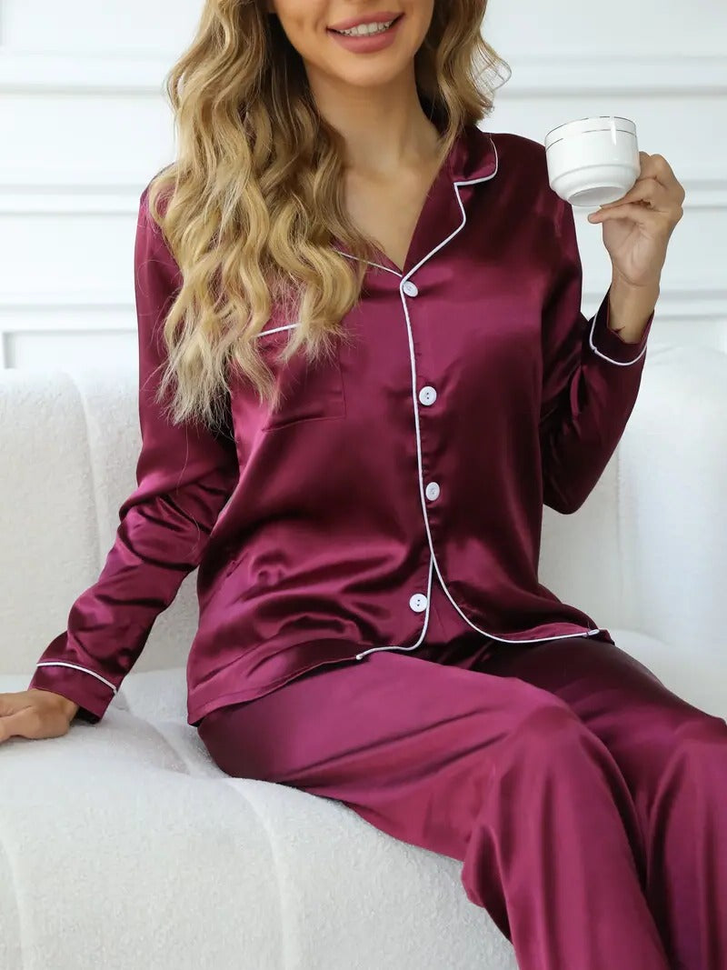 Conjunto de Pijama Feminino de Alta Qualidade