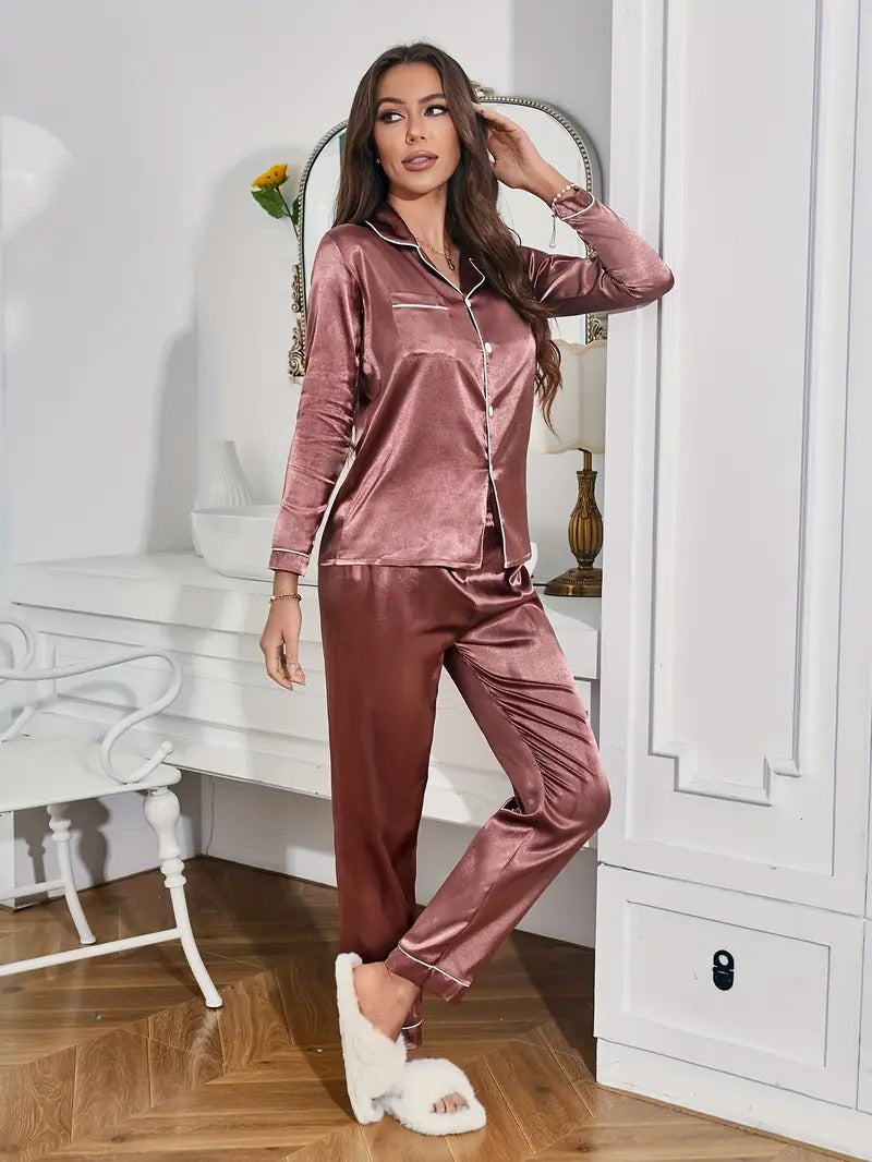 Conjunto de Pijama Feminino de Alta Qualidade