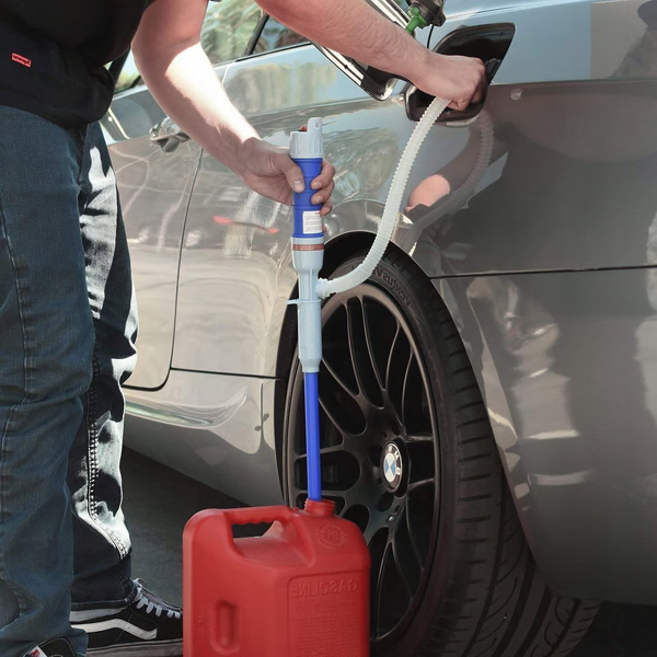 Bomba de Transferência de Líquido Elétrica e Sifão - Bomba Manual Elétrica, Bomba de Sifão a Bateria para Gasolina, Combustível, Diesel, Água