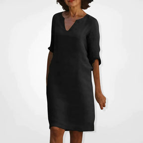 Vestido de verão com decote em V